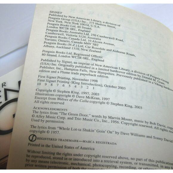 DARK TOWER BOXED SET BOOKS 1-4 Stephen King First Signet Printing Paperback - Picture 4 of 8